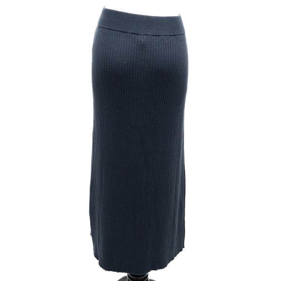 Revolve One Grey Day Silk Blend Sweater Skirt In Blue Size Medium - Picture 3 of 8
